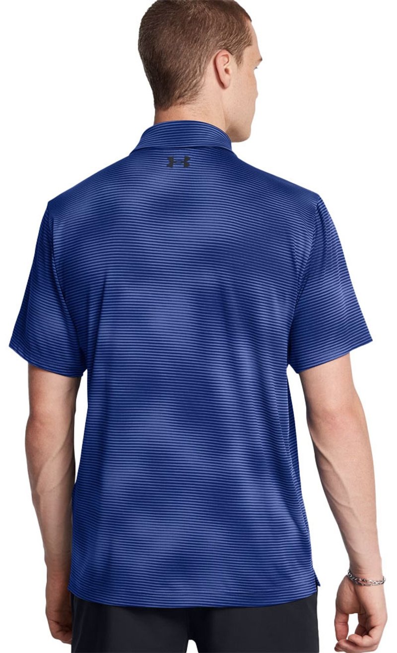 Under Armour Playoff 3.0 Printed męskie polo, niebiesko/czarne