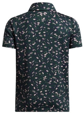 Under Armour Playoff Printed dziecięce polo, midnight navy/forest green