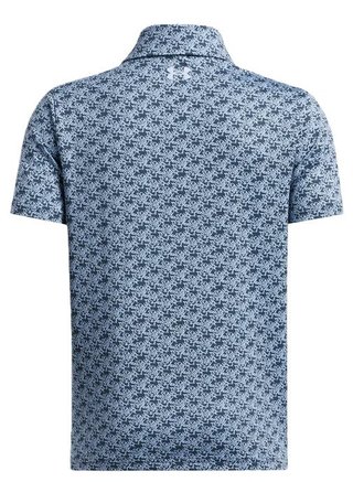 Under Armour Playoff Printed dziecięce polo, niebieskie