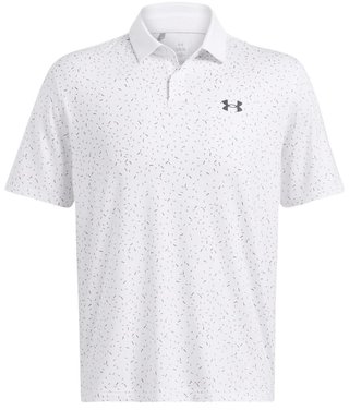 Under Armour T2G Printed męskie polo, białe