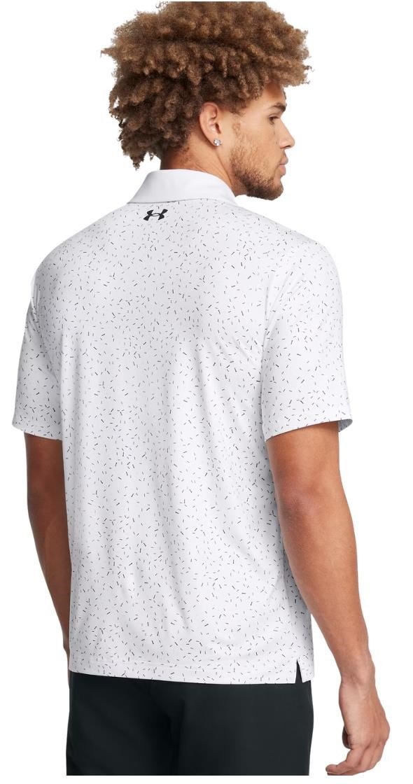 Under Armour T2G Printed męskie polo, białe