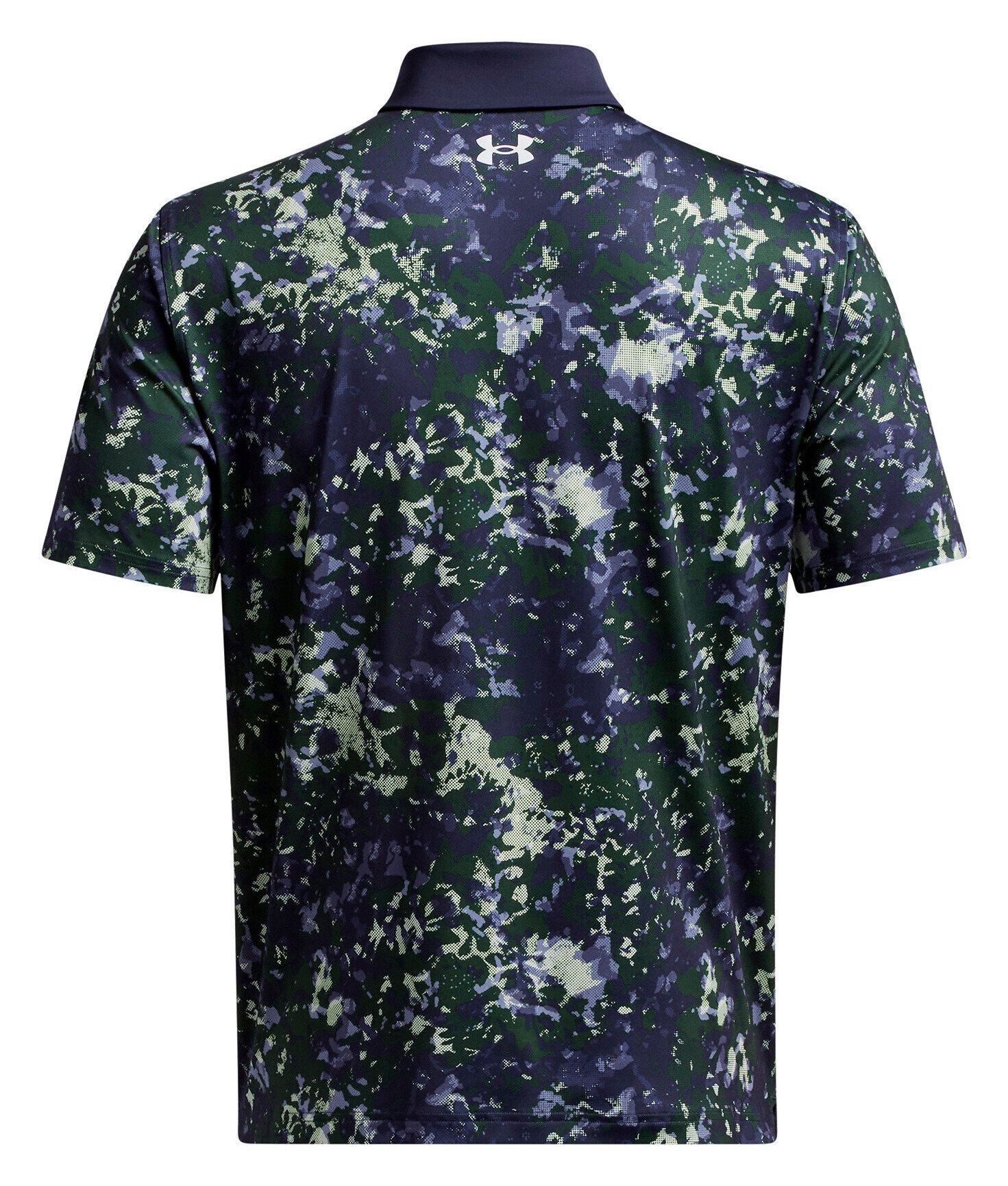 Under Armour T2G Printed męskie polo, retro green/midnight navy