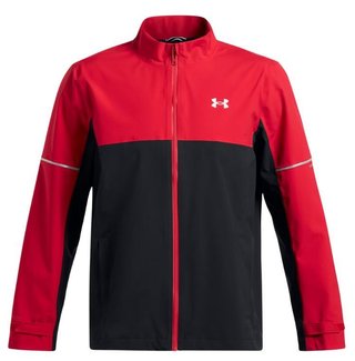 Under Armour Drive Rain męska kurtka wodoodporna, czarwono/czarna