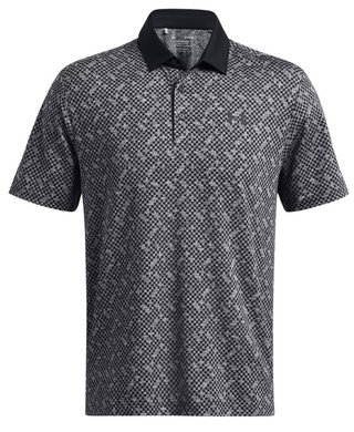 Under Armour Playoff 3.0 Check Jaquard męskie polo, czarno/białe