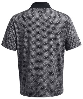 Under Armour Playoff 3.0 Check Jaquard męskie polo, czarno/białe