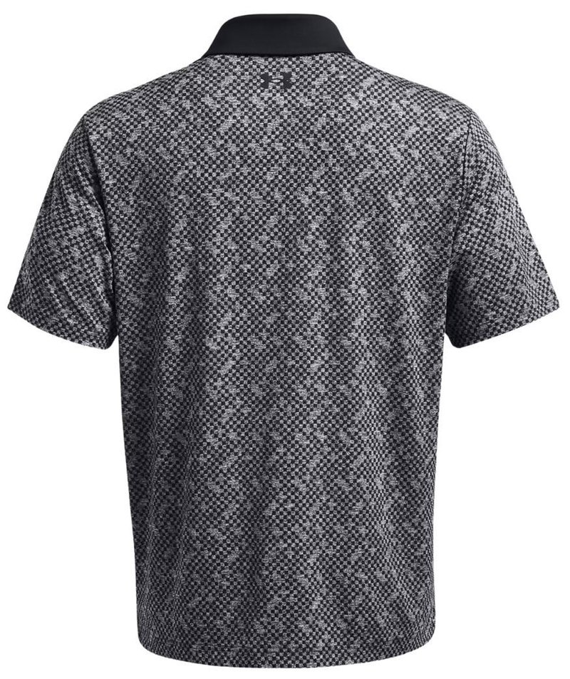 Under Armour Playoff 3.0 Check Jaquard męskie polo, czarno/białe