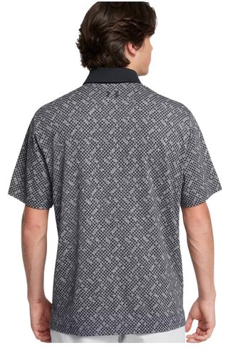 Under Armour Playoff 3.0 Check Jaquard męskie polo, czarno/białe