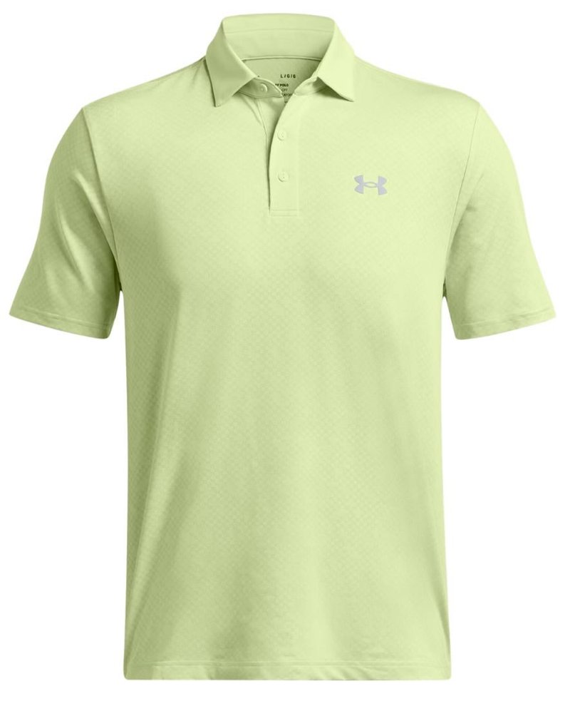 Under Armour Playoff 3.0 Check Jaquard męskie polo, jasnozielone