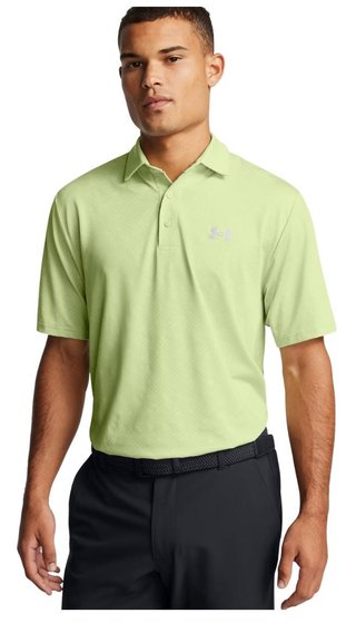 Under Armour Playoff 3.0 Check Jaquard męskie polo, jasnozielone