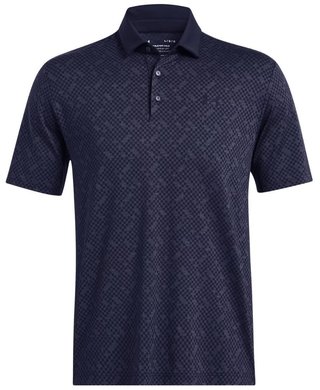 Under Armour Playoff 3.0 Check Jaquard męskie polo, midnight navy