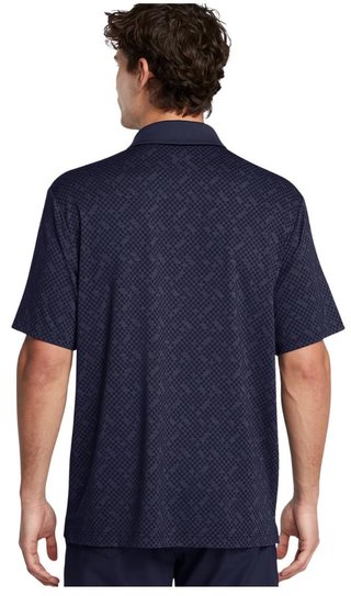 Under Armour Playoff 3.0 Check Jaquard męskie polo, midnight navy