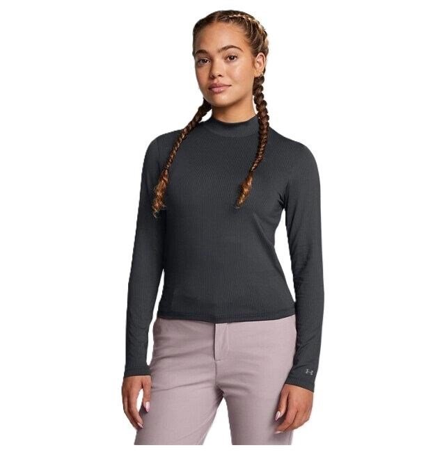 Under Armour Drive LS Mock dmaska koszulka funkcyjna, czarna