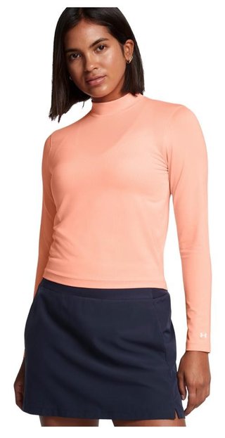 Under Armour Drive LongSleeve Mock damskie triko z długim rękawem, flare orange/white