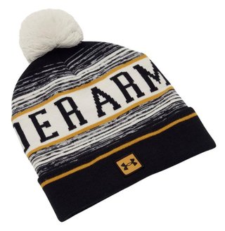 Under Armour Halftime Pom Beanie czapka zimowa, summit white/golden yellow