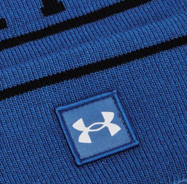 Under Armour Halftime Pom Beanie czapka zimowa, niebieska