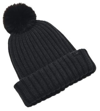Under Armour Halftime Pom Beanie damska czapka zimowa, czarna