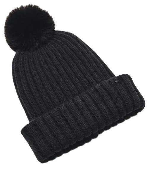 Under Armour Halftime Pom Beanie damska czapka zimowa, czarna