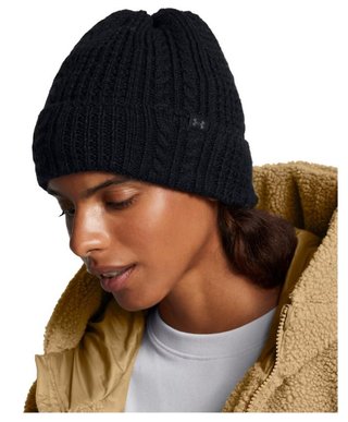 Under Armour Halftime Cable Knit czapka zimowa, czarna