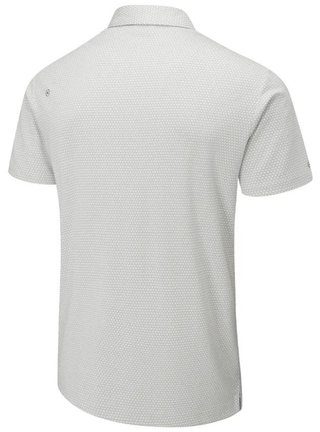 PING Halcyon Honeycomb męskie polo, silver multi