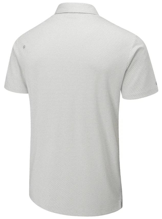 PING Halcyon Honeycomb męskie polo, silver multi