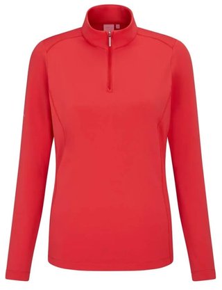 PING Aveline Half Zip damska bluza, cayenne