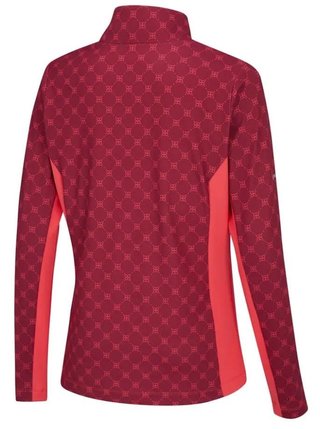 PING Lolette Printed damska bluza, tibetan red multi/cayenne