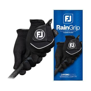 FootJoy RainGrip Pair męskie rękawiczki golfowe, czarne