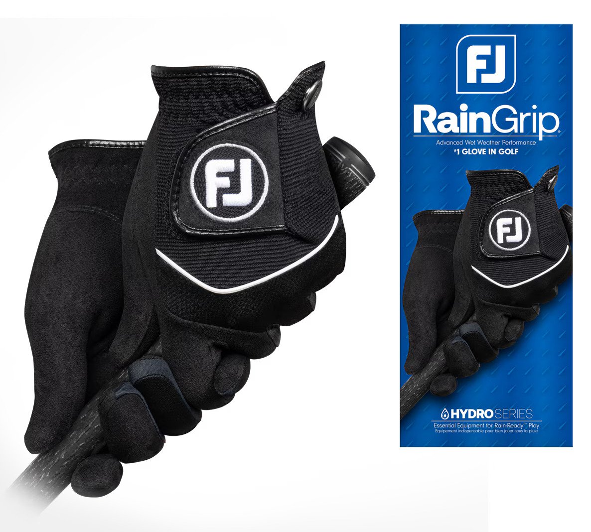 FootJoy RainGrip damska rękawiczka (1 para), czarna