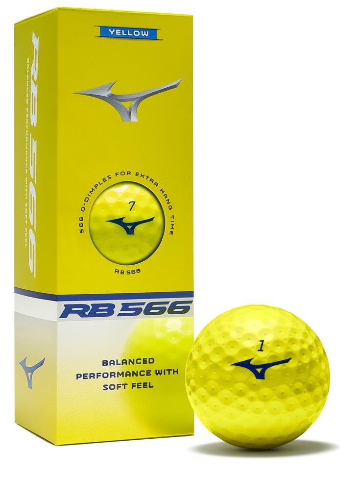 Mizuno RB 566 piłki golfowe, żółte