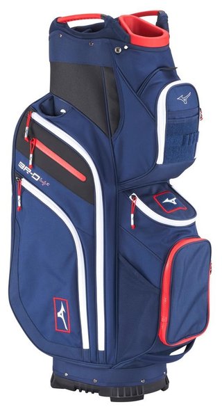 Mizuno BR-D4 cart bag, granatowo/czerwony