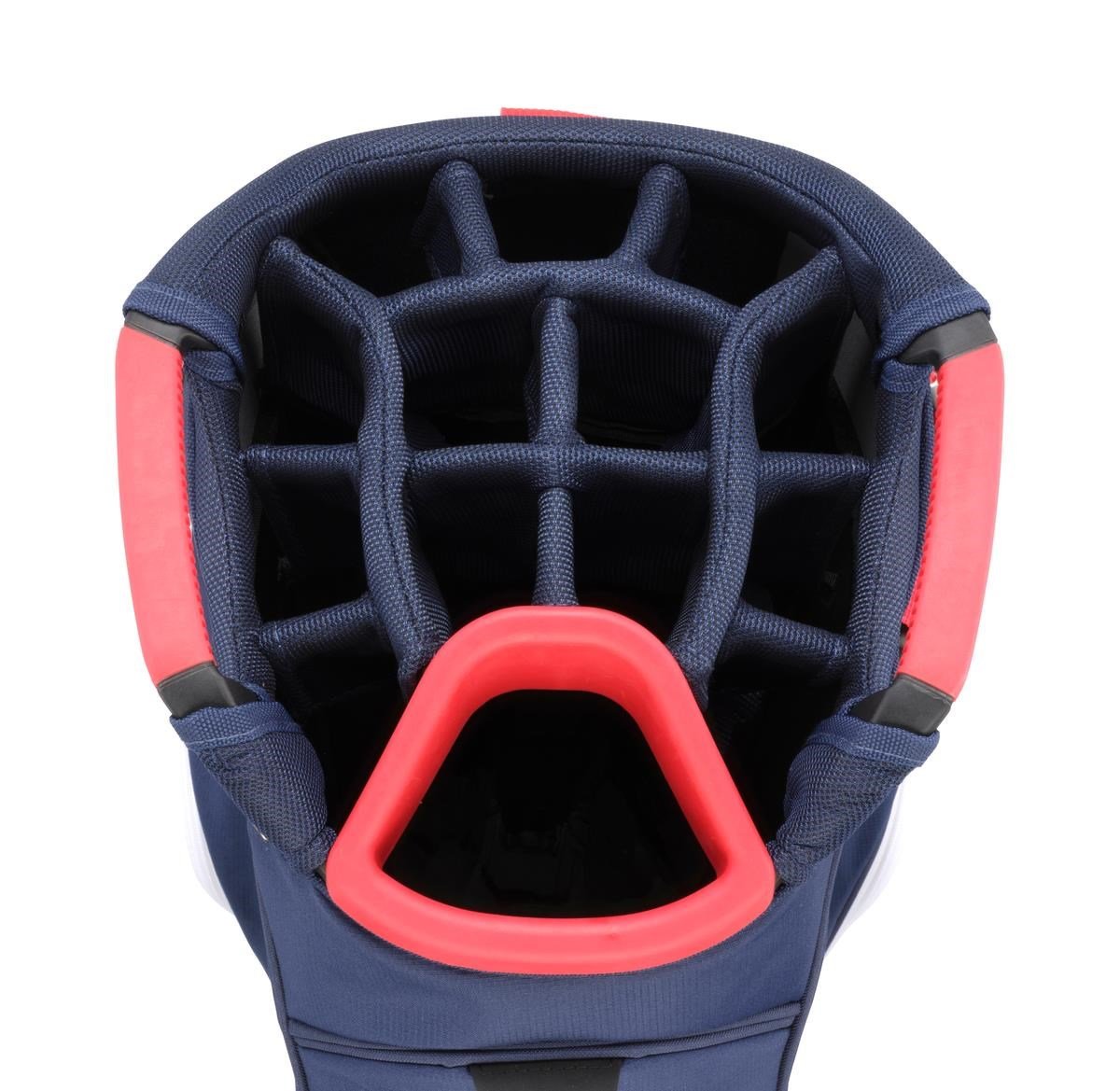 Mizuno BR-D4 cart bag, granatowo/czerwony