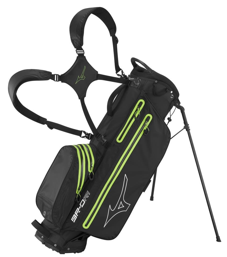 Mizuno BR-DRI stand bag, czarno/zielony