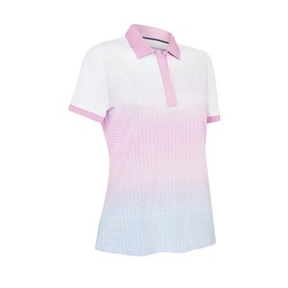Callaway Chev Gradient Short Sleeve damskie polo, brilliant white