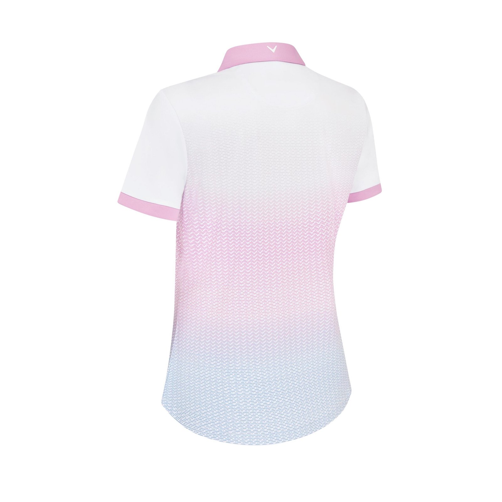 Callaway Chev Gradient Short Sleeve damskie polo, brilliant white
