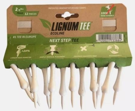 Lignum Tee Ecoline White plastikowe tee 70 mm, 12szt., biała