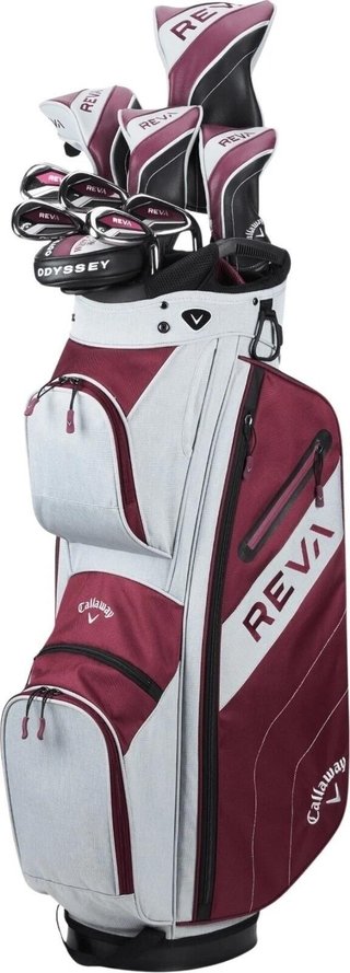Callaway REVA 11-Piece damski zestaw golfowy, eggplant
