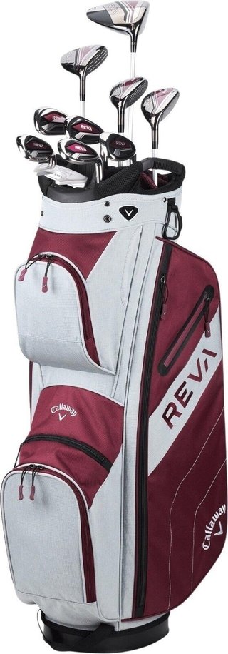 Callaway REVA 11-Piece damski zestaw golfowy, eggplant