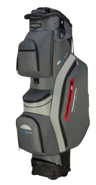 Bennington QO 14 Water Resistant cart bag, szaro/srebrny/czarny/czerwony