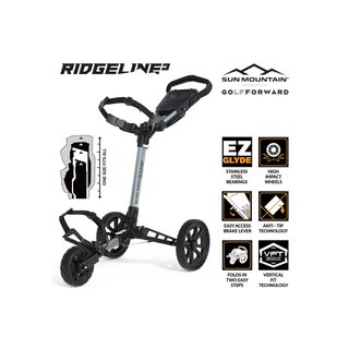 Sun Mountain Ridgeline 3 wózek golfowy, srebrny