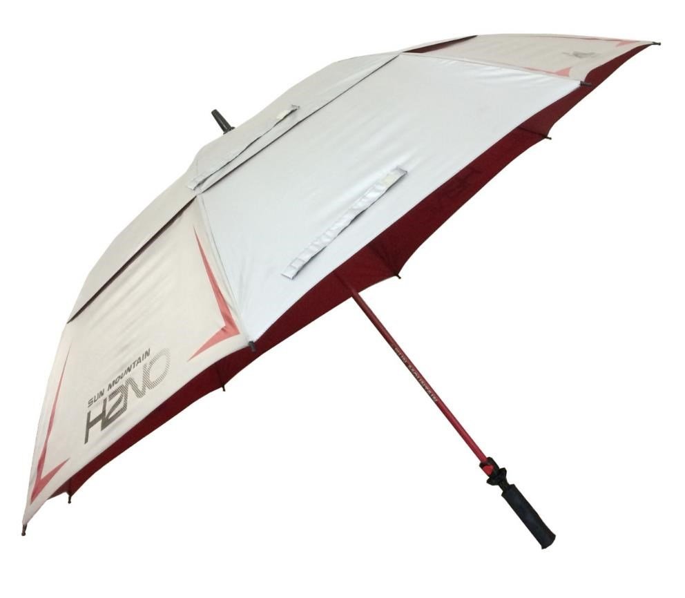 Sun Mountain Chrome UV parasol golfowy 68", czerwony