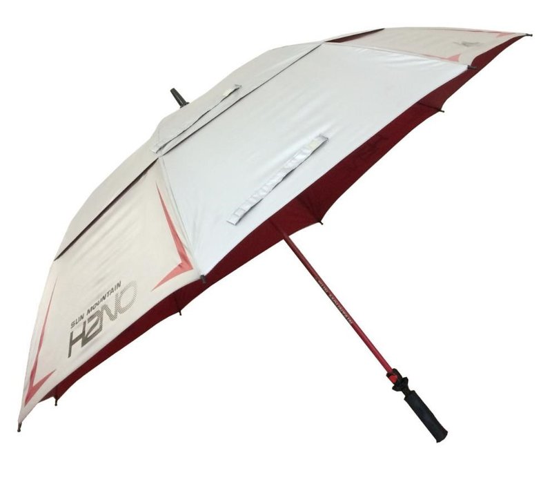 Sun Mountain Chrome UV parasol golfowy 68", czerwony