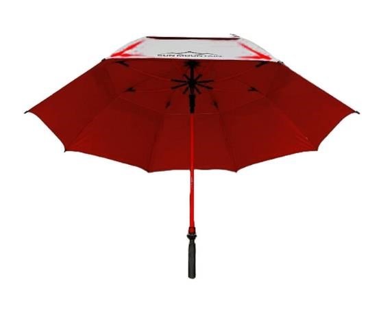 Sun Mountain Chrome UV parasol golfowy 68", czerwony
