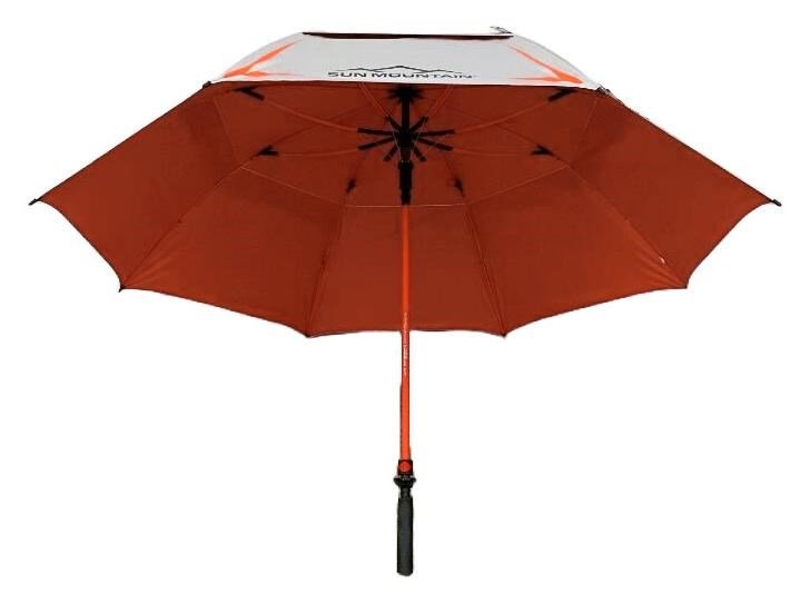 Sun Mountain H2NO CHROME UV parasol, pomarańczowy