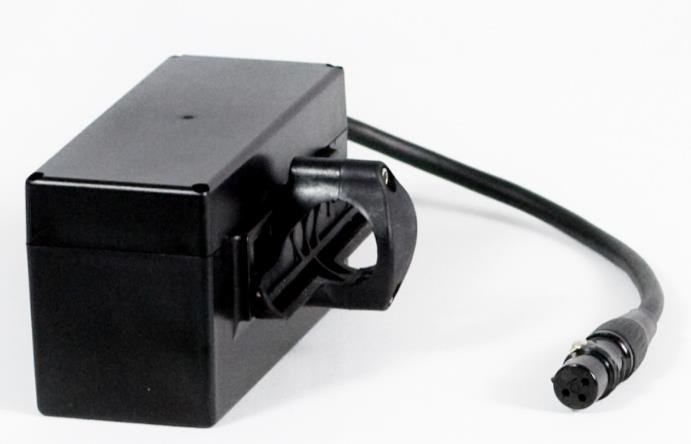 Davies Caddy akumulator litowy (pojemność 9Ah, mocowanie na przedniej osi), czarny