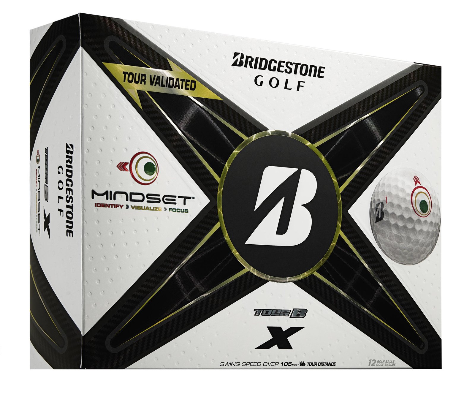 Bridgestone Tour B X MindSet piłki golfowe
