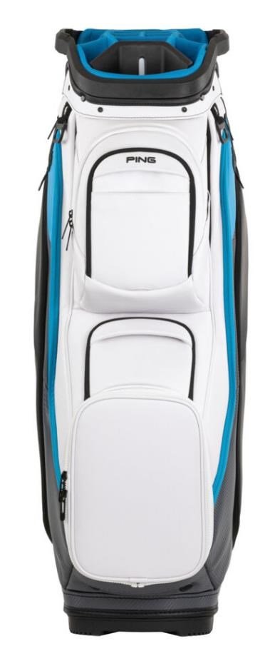 Ping DLX cart bag, biało/szaro/niebieski