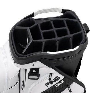 Ping DLX cart bag, biało/szaro/niebieski