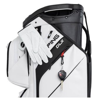 Ping DLX cart bag, biało/szaro/niebieski