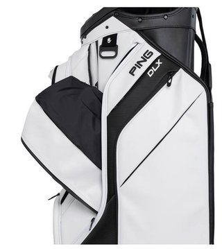 Ping DLX cart bag, biało/szaro/niebieski