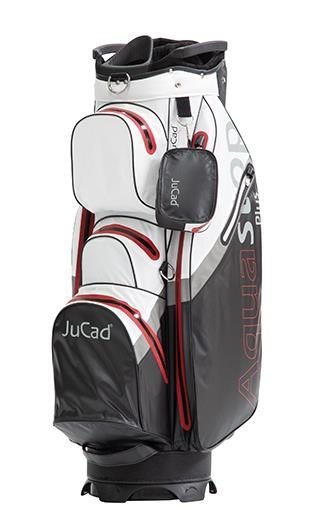 JuCad AquaStop Plus cart bag, czarno/biało/czerwony